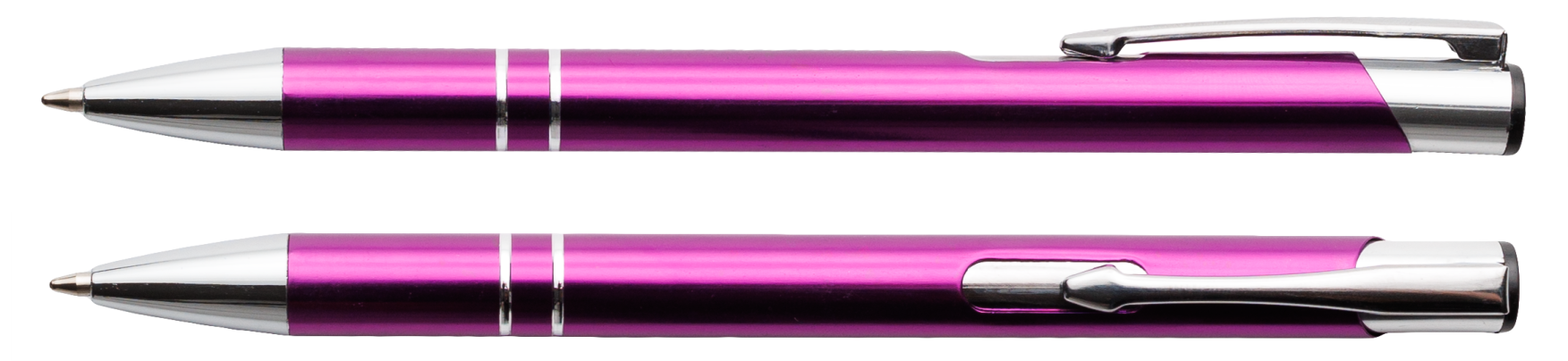 Jasna purpura długopis metalowy Cosmo z grawerem laserowym logo firmy, personalizowany gadżet reklamowy B2B, B2C producent PENS4U Żary