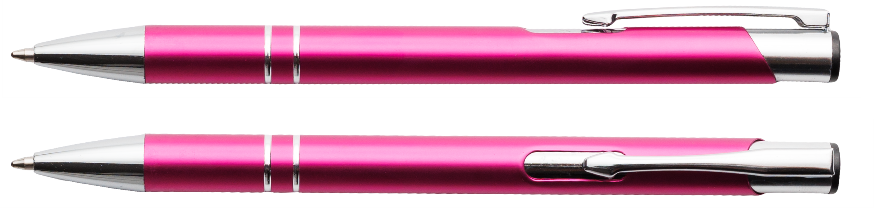 Amarant matowy długopis metalowy Cosmo z grawerem laserowym logo firmy, personalizowany gadżet reklamowy B2B, B2C producent PENS4U Żary
