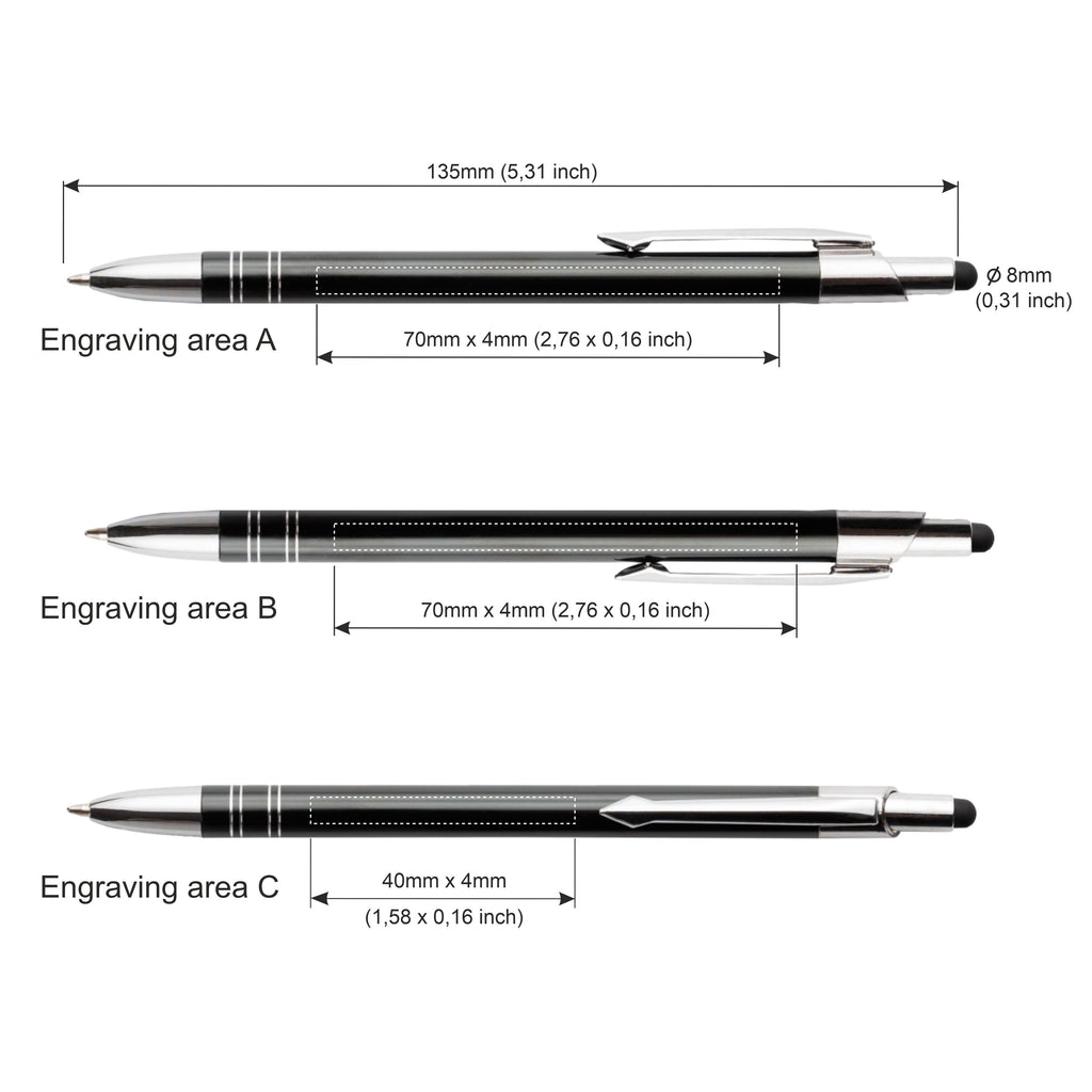 BOND TouchPen długopis metalowy z Twoim grawerem - 500szt.