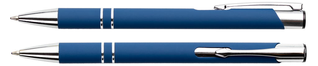 COSMO Rubber metal pen with your engraving - 500 pcs.
